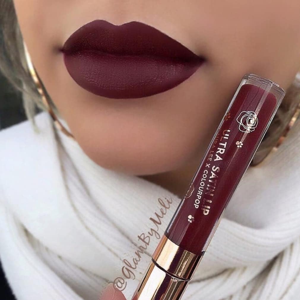 Mahogany lipstick colour