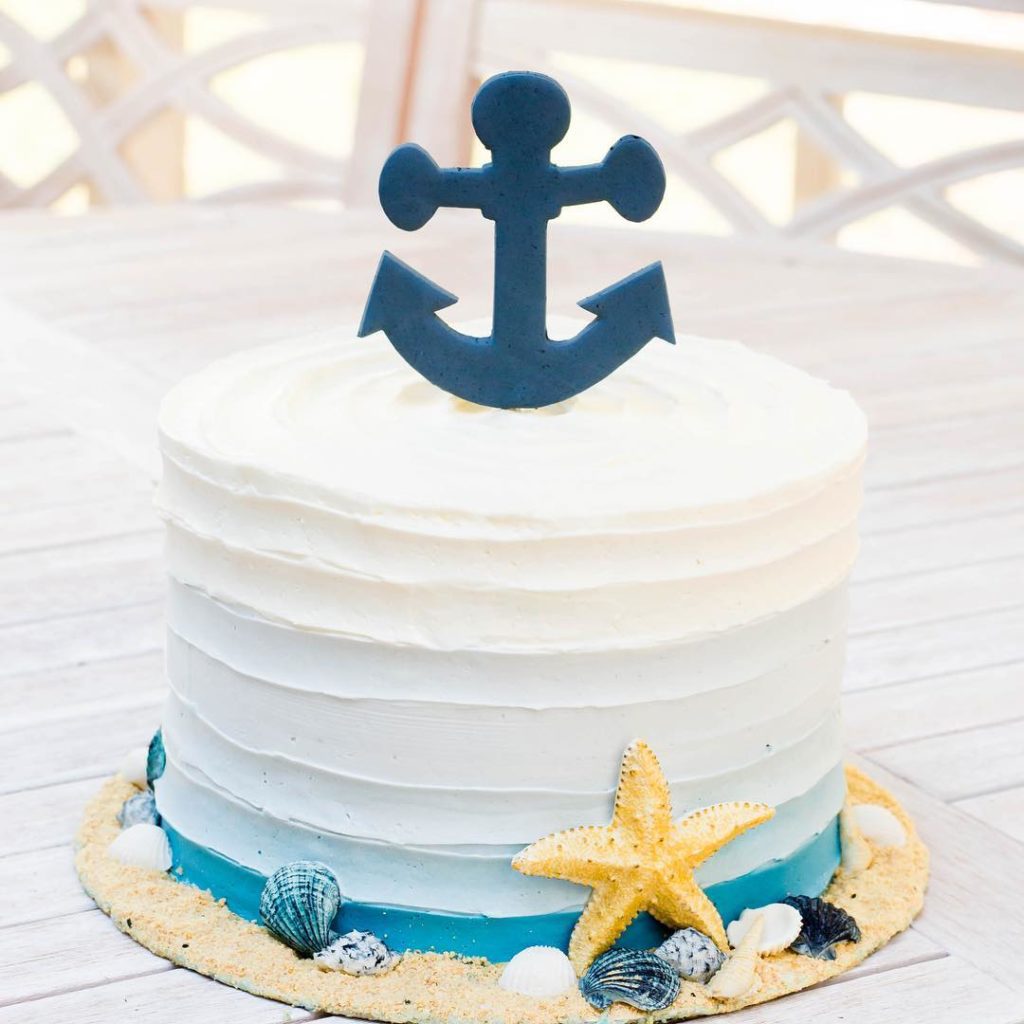 Nautical cake for baby boy @elizwegner
