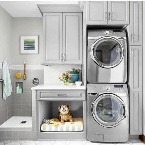 Stacked Laundry Room Decor